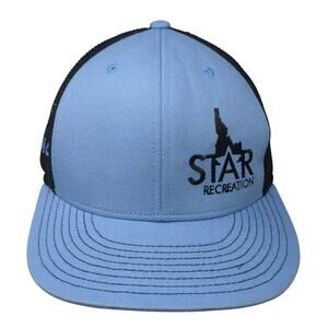 Star Recreation Idaho Snapback Trucker Hat Blue One Size Mesh Back